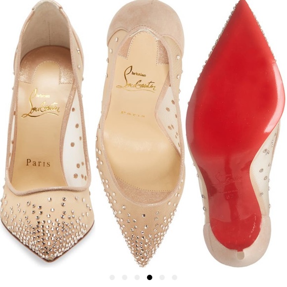 Christian Louboutin Mini Glitter Follies Strass Pump - Picture 1 of 14